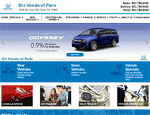 Tablet Screenshot of hondaofparis.net